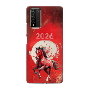 Силиконовый чехол на Huawei Honor 10X Lite с принтом Новый год