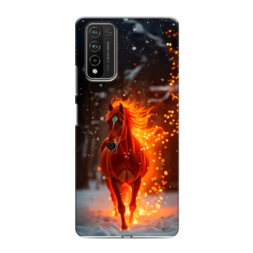 Силиконовый чехол на Huawei Honor 10X Lite с принтом Новый год