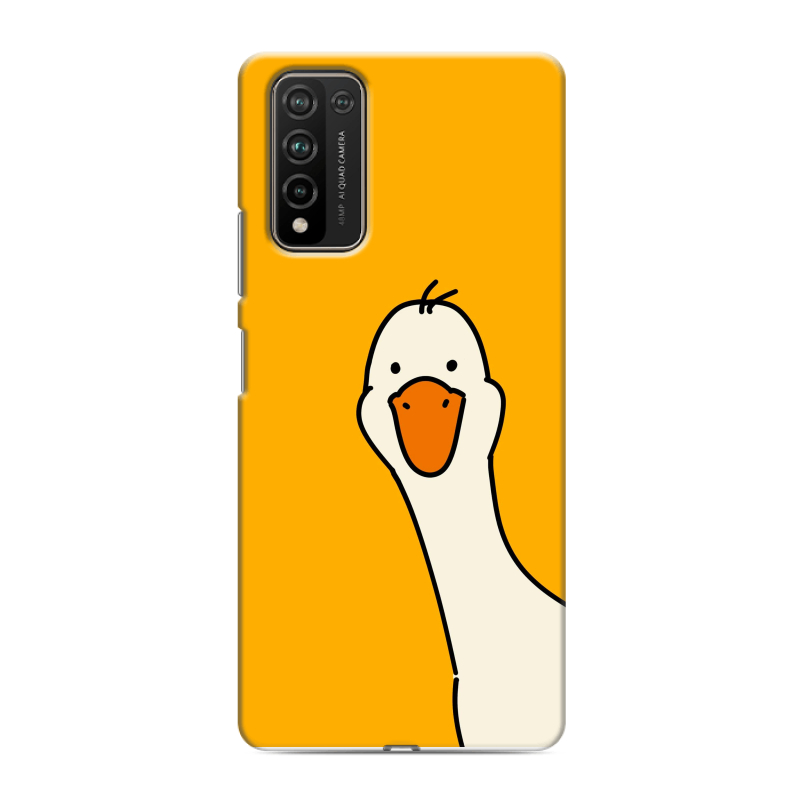 Силиконовый чехол на Huawei Honor 10X Lite с принтом Утка Силиконовый чехол на Huawei Honor 10X Lite с принтом Утка