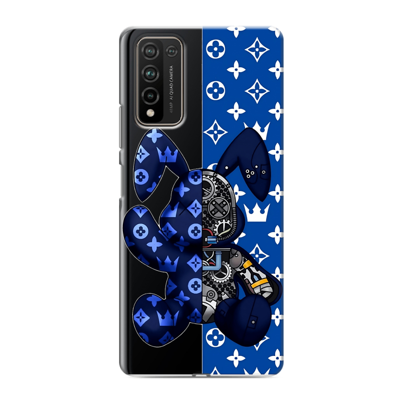 Силиконовый противоударный чехол на Huawei Honor 10X Lite с принтом Луи робот Силиконовый противоударный чехол на Huawei Honor 10X Lite с принтом Луи робот