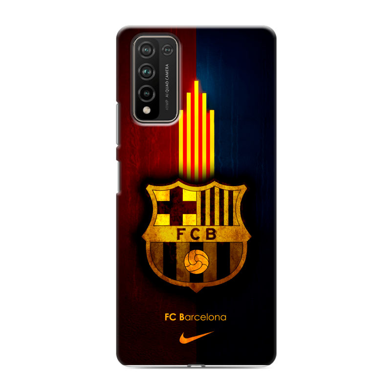 Силиконовый противоударный чехол на Huawei Honor 10X Lite с принтом Барселона Barcelona Силиконовый противоударный чехол на Huawei Honor 10X Lite с принтом Барселона Barcelona