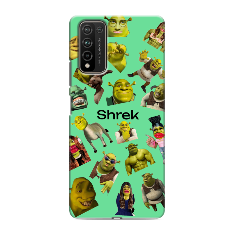 Силиконовый чехол на Huawei Honor 10X Lite с принтом Шрек Shrek Силиконовый чехол на Huawei Honor 10X Lite с принтом Шрек Shrek