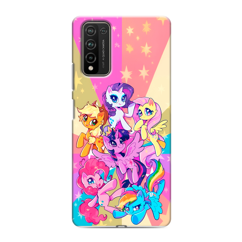 Силиконовый чехол на Huawei Honor 10X Lite с принтом My little pony Дружба чудо Силиконовый чехол на Huawei Honor 10X Lite с принтом My little pony Дружба чудо