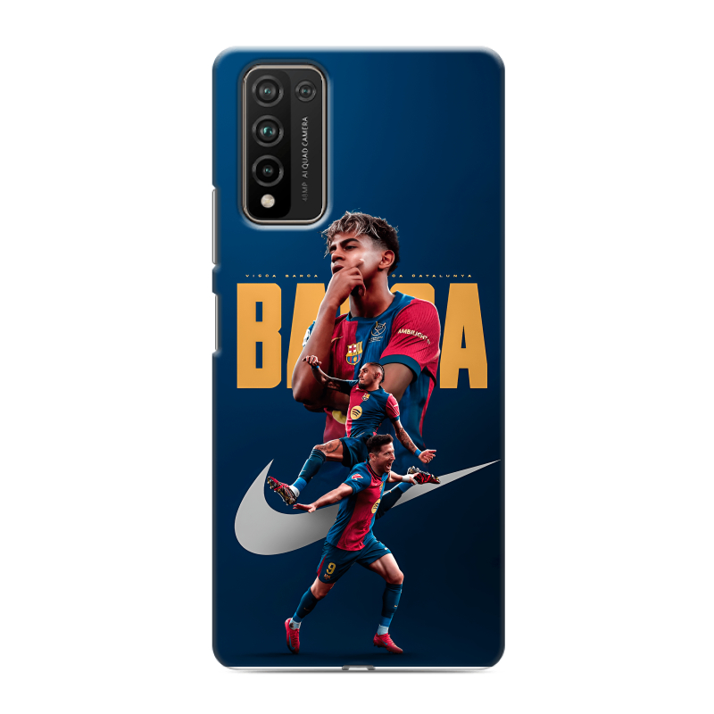 Силиконовый чехол на Huawei Honor 10X Lite с принтом Барселона Barca Yamal Силиконовый чехол на Huawei Honor 10X Lite с принтом Барселона Barca Yamal