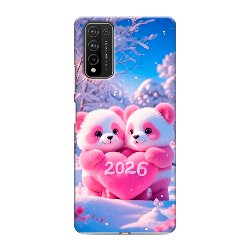 Силиконовый чехол на Huawei Honor 10X Lite с принтом Новый год Силиконовый чехол на Huawei Honor 10X Lite с принтом Новый год