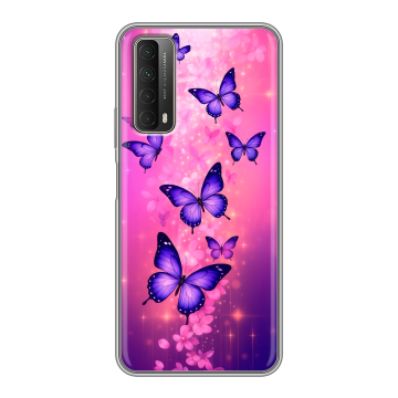 Силиконовый чехол на Huawei P Smart (2021) с принтом Бабочки Силиконовый чехол на Huawei P Smart (2021) с принтом Бабочки