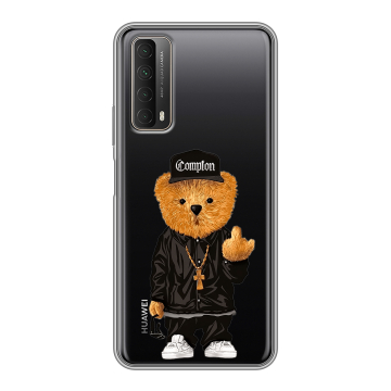 Силиконовый чехол на Huawei P Smart (2021) с принтом Мишка