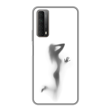 Силиконовый чехол на Huawei P Smart (2021) с принтом Силуэт