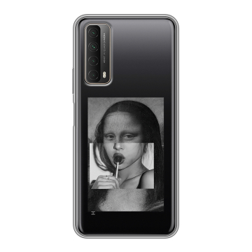 Силиконовый чехол на Huawei P Smart (2021) с принтом Мона Лиза