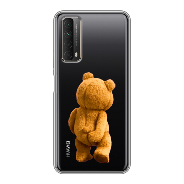 Силиконовый чехол на Huawei P Smart (2021) с принтом Медведь Силиконовый чехол на Huawei P Smart (2021) с принтом Медведь