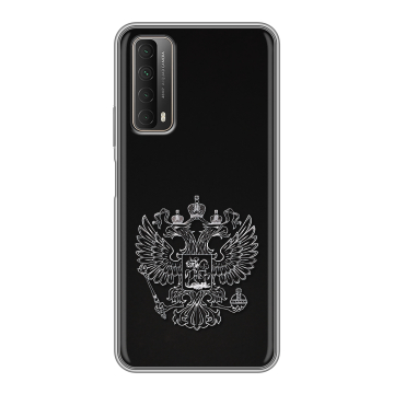 Силиконовый чехол на Huawei P Smart (2021) с принтом Герб России