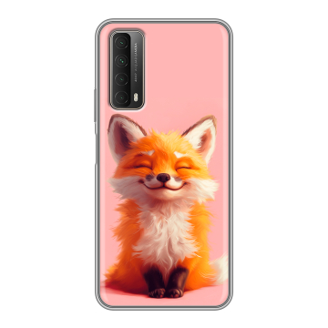 Силиконовый чехол на Huawei P Smart (2021) с принтом милая лиса Силиконовый чехол на Huawei P Smart (2021) с принтом милая лиса