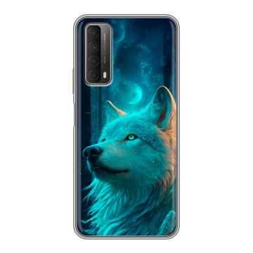 Силиконовый чехол на Huawei P Smart (2021) с принтом бабочки саккура Силиконовый чехол на Huawei P Smart (2021) с принтом бабочки саккура
