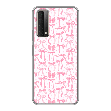 Силиконовый чехол на Huawei P Smart (2021) с принтом Розовые бантики Силиконовый чехол на Huawei P Smart (2021) с принтом Розовые бантики