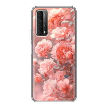 Силиконовый чехол на Huawei P Smart (2021) с принтом Розы цветы Силиконовый чехол на Huawei P Smart (2021) с принтом Розы цветы
