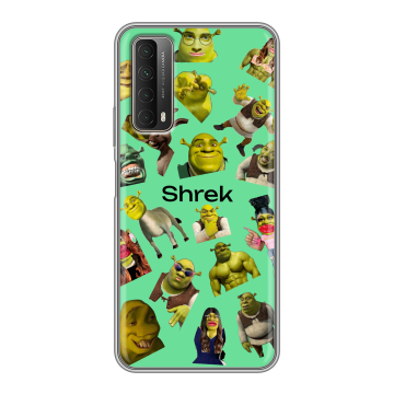 Силиконовый чехол на Huawei P Smart (2021) с принтом Шрек Shrek