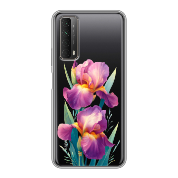 Силиконовый чехол на Huawei P Smart (2021) с принтом Цветы орхидеи