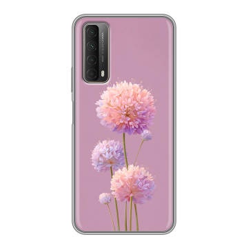 Силиконовый чехол на Huawei P Smart (2021) с принтом Цветы