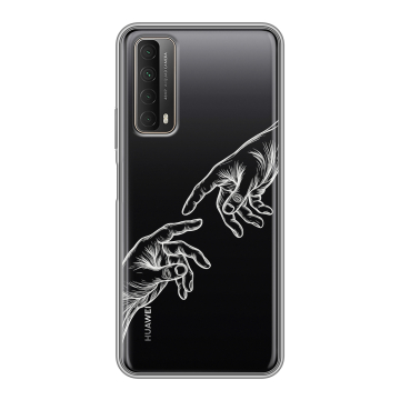 Силиконовый чехол на Huawei P Smart (2021) с принтом Сотворение мира