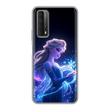 Силиконовый чехол на Huawei P Smart (2021) с принтом Холодное сердце Frozen