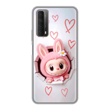 Силиконовый чехол на Huawei P Smart (2021) с принтом Labubu Лабубу