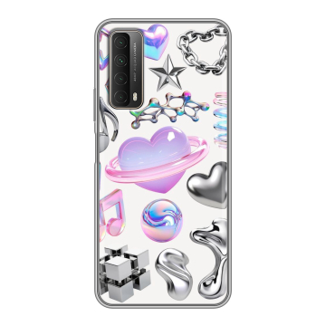 Силиконовый чехол на Huawei P Smart (2021) с принтом Y2K