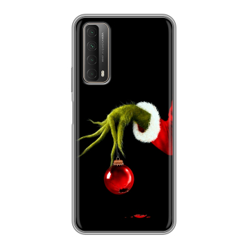 Силиконовый чехол на Huawei P Smart (2021) с принтом Новый год Гринч