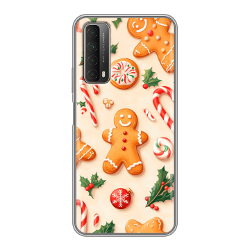 Силиконовый чехол на Huawei P Smart (2021) с принтом Новый год