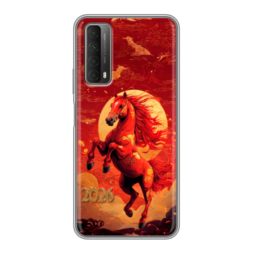 Силиконовый чехол на Huawei P Smart (2021) с принтом Новый год