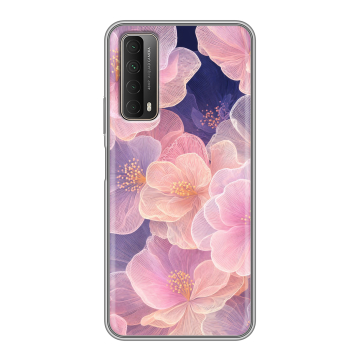Силиконовый чехол на Huawei P Smart (2021) с принтом женский