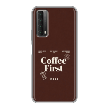 Силиконовый чехол на Huawei P Smart (2021) с принтом женский