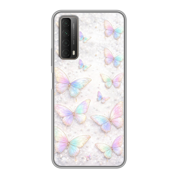 Силиконовый чехол на Huawei P Smart (2021) с принтом женский