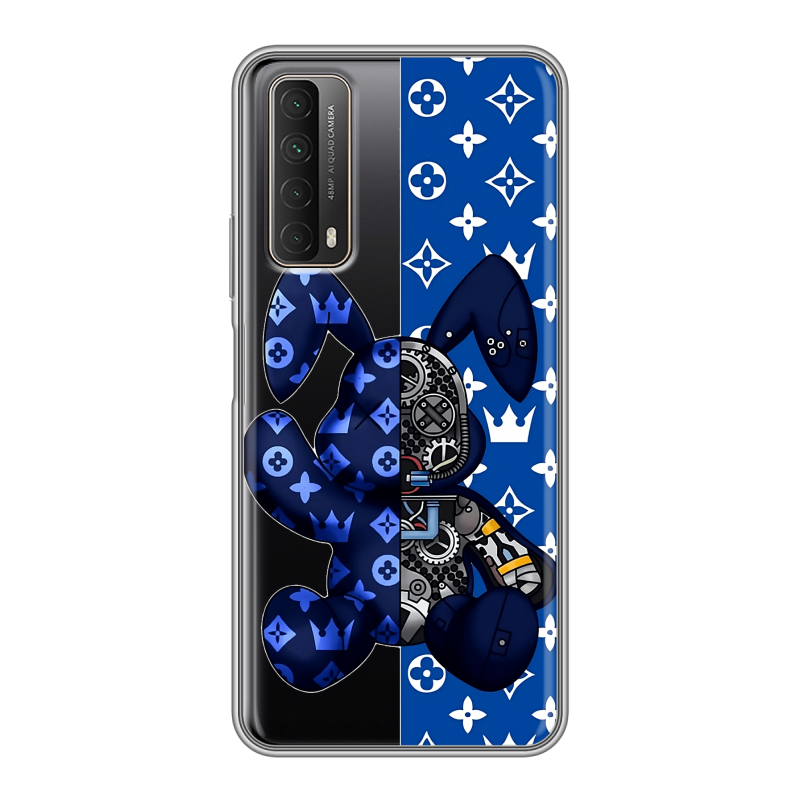 Силиконовый чехол на Huawei P Smart (2021) с принтом Луи робот Силиконовый чехол на Huawei P Smart (2021) с принтом Луи робот