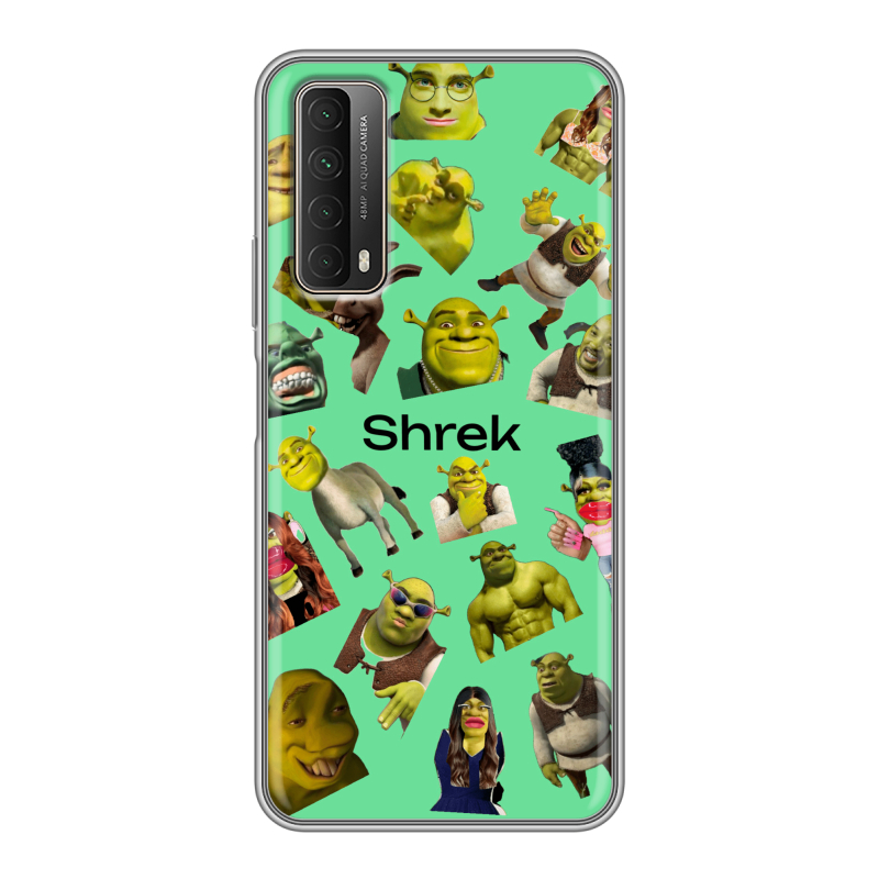 Силиконовый чехол на Huawei P Smart (2021) с принтом Шрек Shrek Силиконовый чехол на Huawei P Smart (2021) с принтом Шрек Shrek