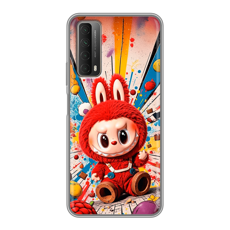 Силиконовый чехол на Huawei P Smart (2021) с принтом Labubu Лабубу Силиконовый чехол на Huawei P Smart (2021) с принтом Labubu Лабубу