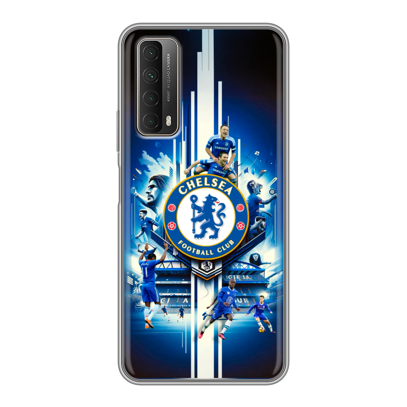 Силиконовый чехол на Huawei P Smart (2021) с принтом Chelsea Челси Силиконовый чехол на Huawei P Smart (2021) с принтом Chelsea Челси