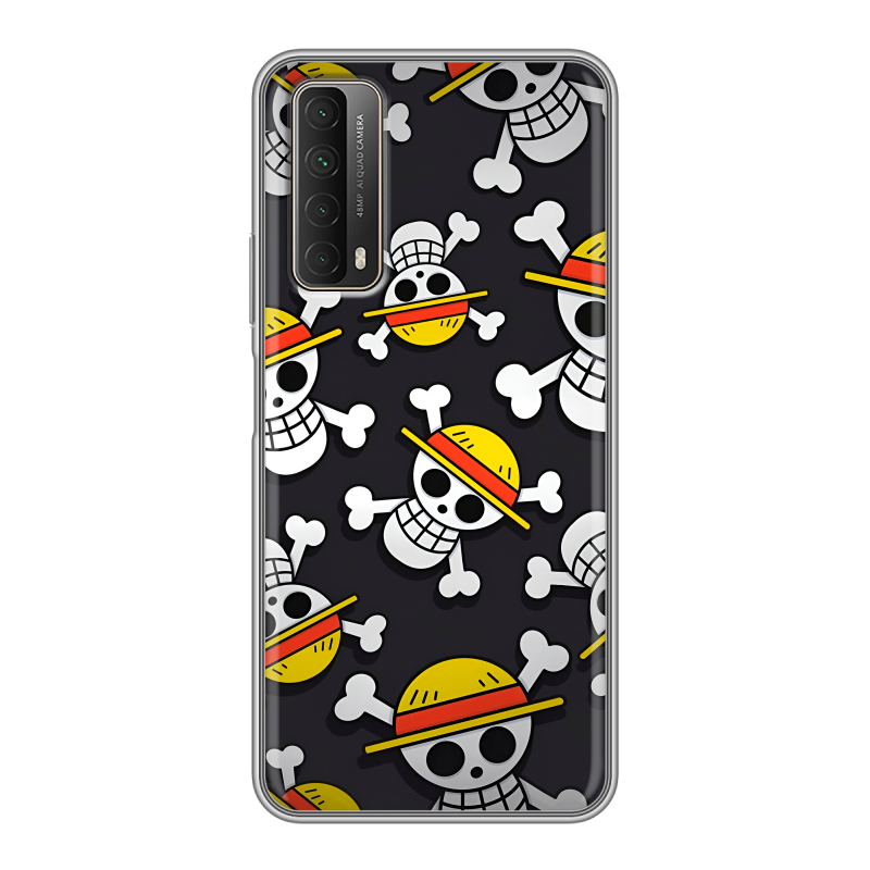 Силиконовый противоударный чехол на Huawei P Smart (2021) с принтом One Piece Ван Пис Силиконовый противоударный чехол на Huawei P Smart (2021) с принтом One Piece Ван Пис