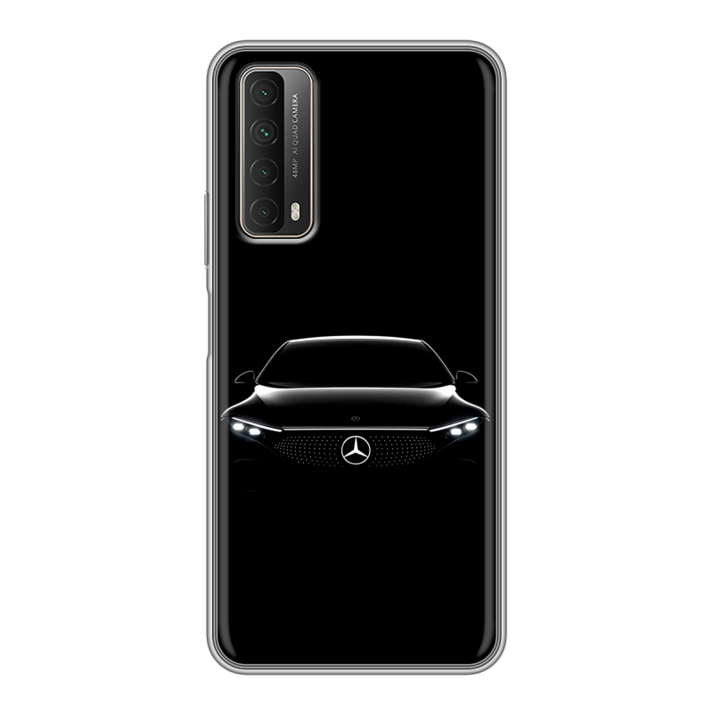 Силиконовый чехол на Huawei P Smart (2021) с принтом Mercedes Мерседес Силиконовый чехол на Huawei P Smart (2021) с принтом Mercedes Мерседес