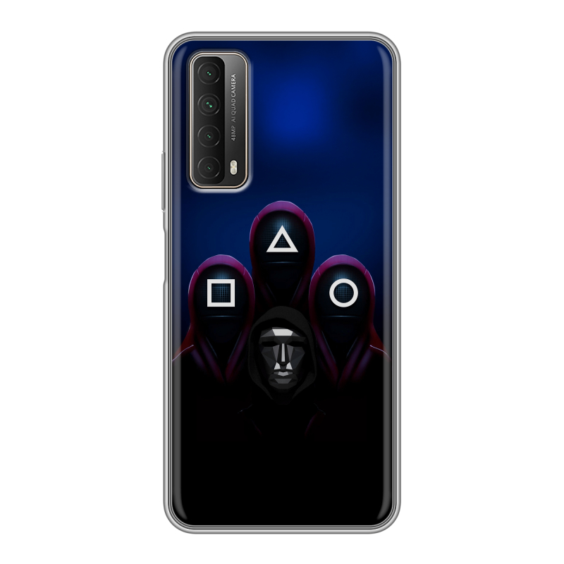 Силиконовый противоударный чехол на Huawei P Smart (2021) с принтом Игра Кальмара Силиконовый противоударный чехол на Huawei P Smart (2021) с принтом Игра Кальмара