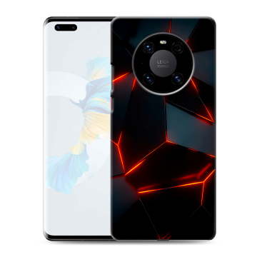 Силиконовый чехол на Huawei Mate 40 Pro с принтом Яркие абстракции