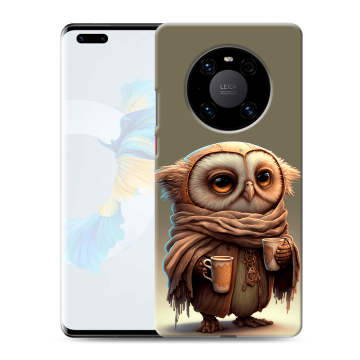 Силиконовый чехол на Huawei Mate 40 Pro с принтом Сова