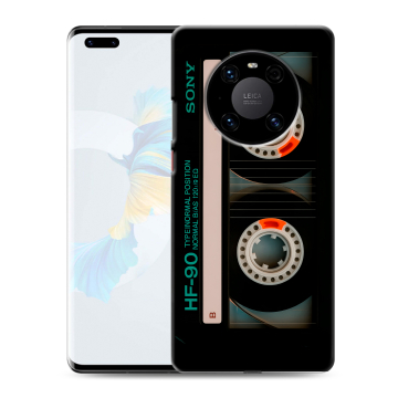 Силиконовый чехол на Huawei Mate 40 Pro с принтом Кассета