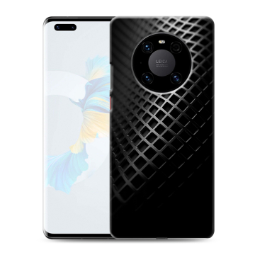 Силиконовый чехол на Huawei Mate 40 Pro с принтом Текстура металла