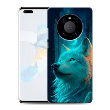 Силиконовый чехол на Huawei Mate 40 Pro с принтом бабочки саккура