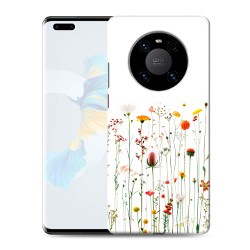 Силиконовый чехол на Huawei Mate 40 Pro с принтом цветы Силиконовый чехол на Huawei Mate 40 Pro с принтом цветы