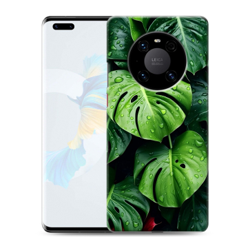 Силиконовый чехол на Huawei Mate 40 Pro с принтом Листья Силиконовый чехол на Huawei Mate 40 Pro с принтом Листья