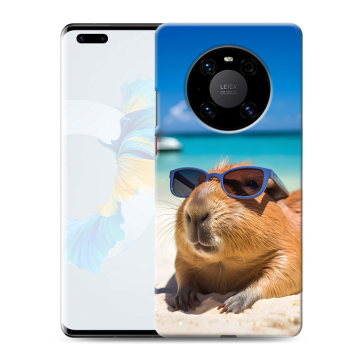Силиконовый чехол на Huawei Mate 40 Pro с принтом Капибара
