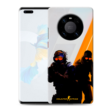 Силиконовый чехол на Huawei Mate 40 Pro с принтом Контер страйк Counter strike