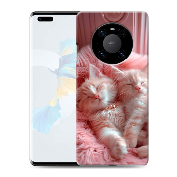Силиконовый чехол на Huawei Mate 40 Pro с принтом котята котики