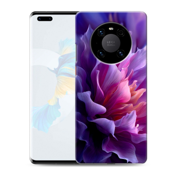 Силиконовый чехол на Huawei Mate 40 Pro с принтом женский цветы